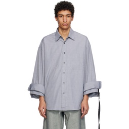 Gray Oversized Shirt 241707M192003