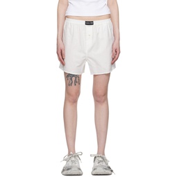White Patch Shorts 241020F088005