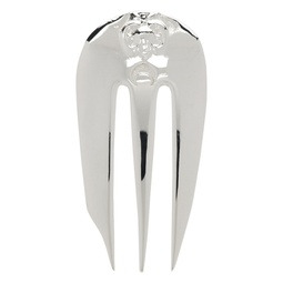 Silver Regenerated Fork Single Earring 241020F022007