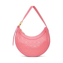 Pink Embossed Leather Mini Eclips Bag 241020F048015