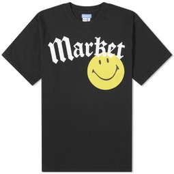MARKET Smiley Gothic T-Shirt Washed Black
