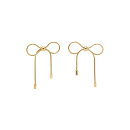 Gold Bow Earrings 241431F022006
