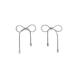 Silver Bow Earrings 241431F022005