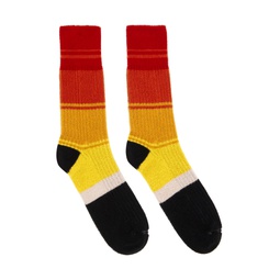 Multicolor Striped Socks 231379M220020