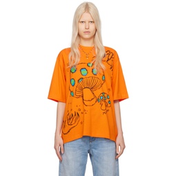 SSENSE Exclusive Orange T Shirt 241379F110000