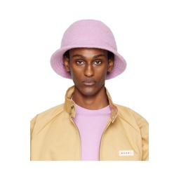 SSENSE Exclusive Pink Furry Bucket Hat 241379M140002
