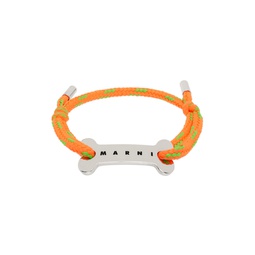 Orange Cord Bracelet 241379M142003