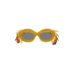 Yellow RETROSUPERFUTURE Edition Ik Kil Cenote Sunglasses 241379M134010