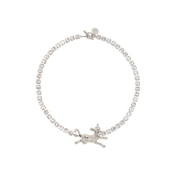 Silver Deer Charm Necklace 241379F023015