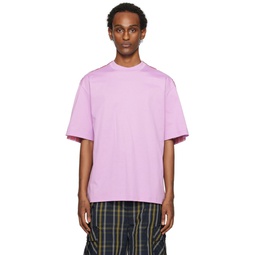 Purple Paneled T Shirt 241379M213014