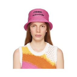 Pink No Vacancy Inn Edition Embroidered Bucket Hat 232379F015002