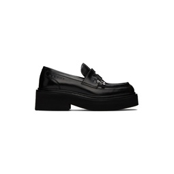 Black Piercing Loafers 232379F121021