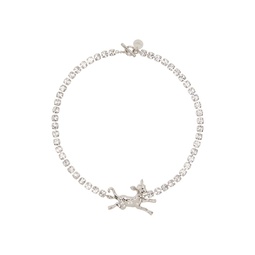 Silver Deer Charm Necklace 241379M145007