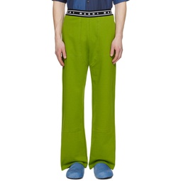 Green Three Pocket Sweatpants 241379M190000