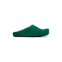 Green Fussbett Sabot Slip on Loafers 241379M231027