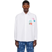 White Embroidered Shirt 241379M192068