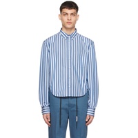 Blue Striped Shirt 241379M192055