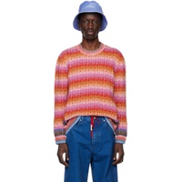 Multicolor Stripe Sweater 231379M201012