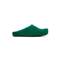 Green Fussbett Sabot Slip On Loafers 241379F121024