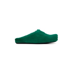 Green Fussbett Sabot Slip On Loafers 241379F121024