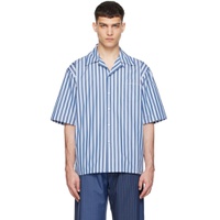 Blue Striped Shirt 241379M192065