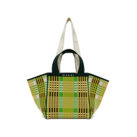 Green   Yellow Small Shopping Tote 241379F049061