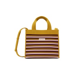 Pink   Yellow Small Shopping Tote 241379F049015
