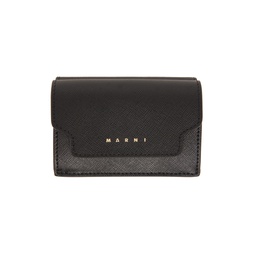 Black Saffiano Leather Trifold Wallet 222379F040015