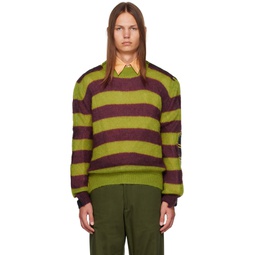 Multicolor Striped Sweater 232379M201007