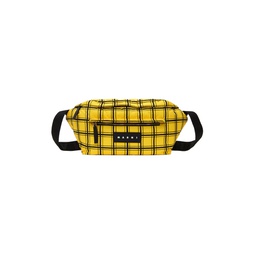 Yellow Check Pouch 232379F045006