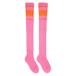 Pink Striped Socks 231379F076001