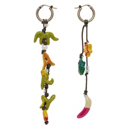 Multicolor Graphic Charm Earrings 232379M144002