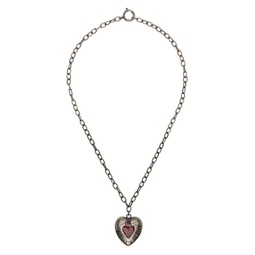 Silver Heart Necklace 222379M145016