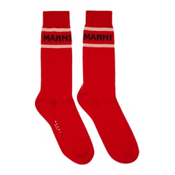 Red Logo Socks 232379M220010