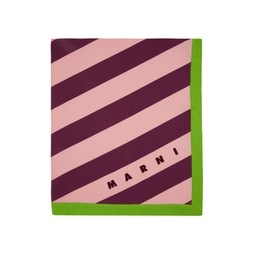 Purple   Green Crepe Striped Wrap 221379F028000
