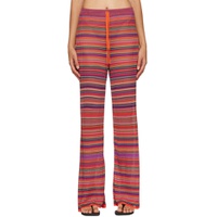 Multicolor Striped Trousers 222714F086000