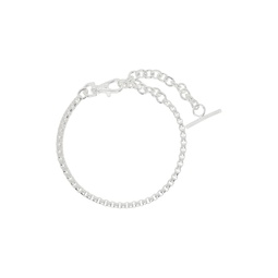 SSENSE Exclusive Silver Aris Boxer Chain Necklace 241153M145005