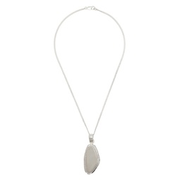 Silver Viisi Stone Necklace 241153M145006