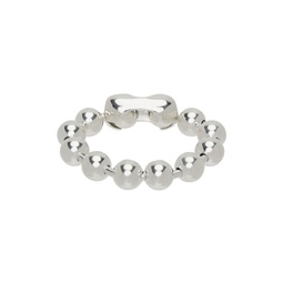 Silver Bulky Ball Bracelet 231153M142005