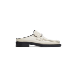 Off White Square Toe Loafers 221892F121003