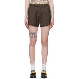 Brown Tailored Shorts 241892F088001