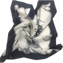 MARUYAMA Silk Scarf, 9093 Cruise, 35x35 in, square, made of 100% silk, Gift Cased, ST889093