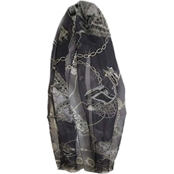MARUYAMA #SS53188041 Harness, Silk Long Scarf, Beautifully Designed Stole, made of Silk Shiffon, Gift Cased