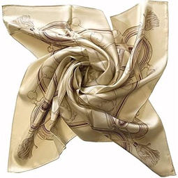 MARUYAMA Silk Scarf, ST889848 Simple Harness,35x35in, presision printed Yokohama Scarf made of 100% Silk