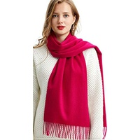 MARUYAMA Cashmere Scarf, 100% Pure Cashmere, Quality Finishing, Gorgeous & Natural, Long Size 70.9x11.9 in, K0102