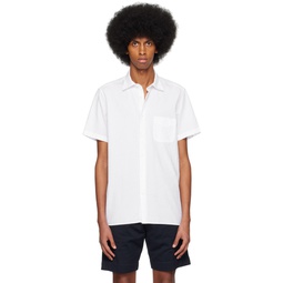 White Malibu Shirt 231846M192007