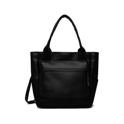 Black Smooth Leather Tote 241401M172009