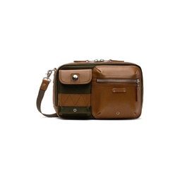 Khaki   Tan Absolute Shoulder Bag 241401M170050