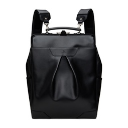 Black Tact Leather Backpack 241401M166001