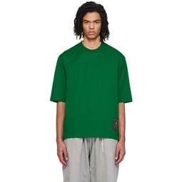 Green Paneled T Shirt 241968M213042
